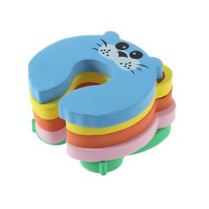 Cute Pack Baby Child's Safety Animal Door Stop Stopper Finger Pinch Guard Lovely