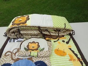Tiddliwinks Safari Friends Baby Crib Bedding