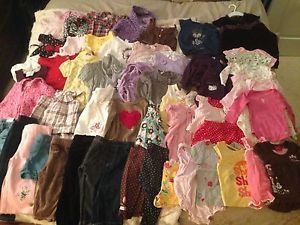 58 Piece Baby Girl Clothes Size 12 Month