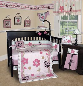 Baby Boutique Lady Bugl 15 Pcs Crib Bedding Set