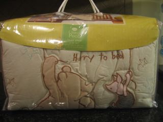 Classic Pooh "A Bear and His Things" Baby Nursery Crib Bedding Set New Disney