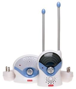 Fisher Price 49 MHz Sounds ‘N Lights Wireless Infant Baby Monitor Blue White