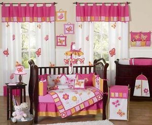 Baby Girl Owl Crib Bedding Sets