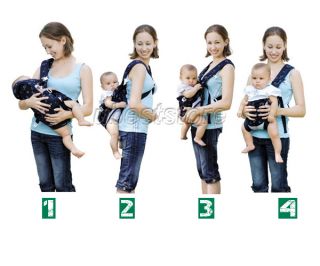 Adjustable Infant Baby Carrier Newborn Kid Sling Wrap Rider Comfort Backpack