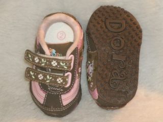 Adorable Baby Infant Girls Dora The Explorer Boots Athletic Shoes Sz 2