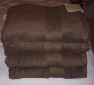 Ralph Lauren Greenwich Beach Stone Brown Bath Towels s 4 Luxurious