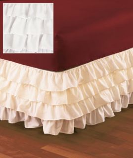 Wrap Around Layered Ruffled Bedskirt in Stock 4 Tier Dust Ruffle Bed Skirt