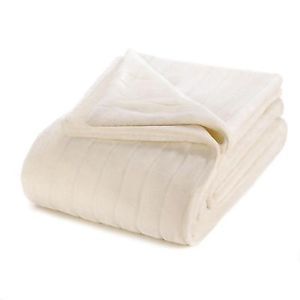 Faux Fur Blanket Solid Off White Throw Bedding New Home Decor Plush 59" x 78"