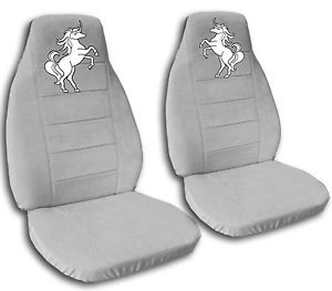 Nice Set of Unicorn Car Seat Covers in Velvet Silver