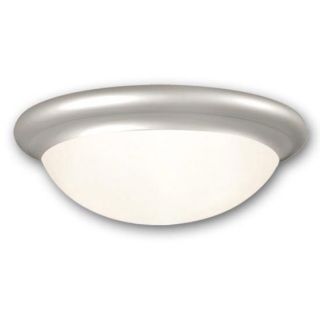 New 2 Light Ceiling Fan Lighting Kit Brushed Nickel White Opal Glass Aireryder