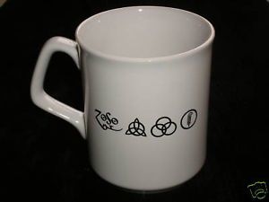 Unique LED Zeppelin 4 Symbols Coffee Mug Superb Value