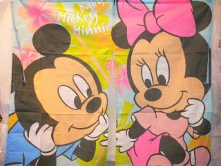 Disney Baby Mickey Minnie Mouse Window Door Curtain♥