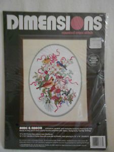 Dimensions Counted Cross Stitch Kit Birds and Ribbon