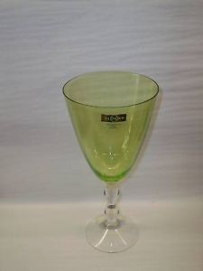 Lenox Crystal Carat Jade Green Iced Tea Glass
