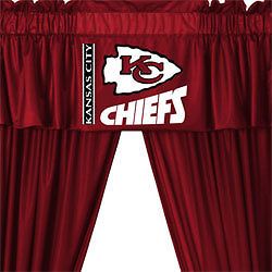 New Kansas City Chiefs Football Curtains Drapes Valance