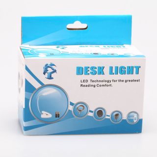 USB 28 LED Light Clamp Flexible Desk Lamp Bundle 3A 1000mAh Rechargeable Battery