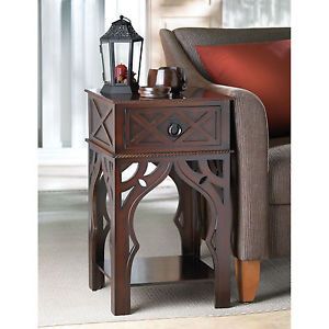 Side Table Moroccan Style Square End Table Night Stand New