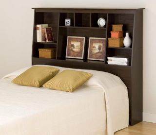 Tall Double Full Queen Bed Headboard Espresso New