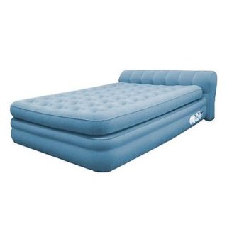 Aerobed Elevated Mini Headboard Inflatable Air Bed Mattress Twin Full Queen
