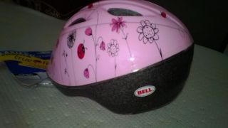 Helmet Pink Color with Ladybugs for Girl Infant Baby Size 1 Year and Up Safe