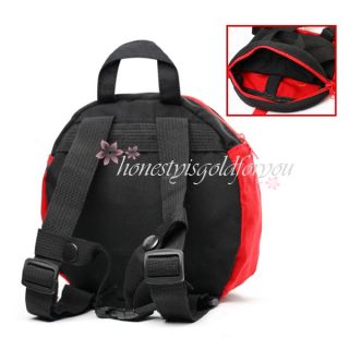 New Cute Ladybug Baby Toddler Safety Harness Bag Backpack Strap Rein Zipper