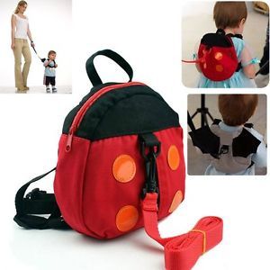 Baby Kids Walking Wings Toddler Safety Harness Backpack Strap Ladybug Bag