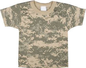 Military Type ACU Digital Infant Baby Clothes Boys Tshirt Girls Tee