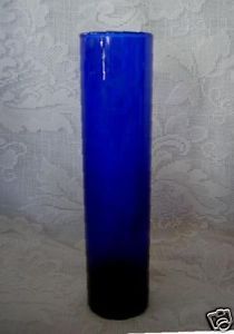 Beautiful Collectible Cobalt Blue Blown Glass Bud Vase