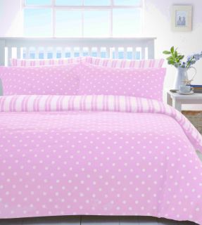 Pink White Polka Dot Discount Bedding Sets Bed Linen