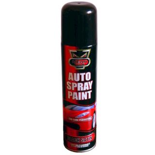 Auto Car Black Satin Spray Paint All Purpose DIY Interior Exterior Aerosol Can