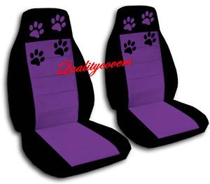 Cute Set Paw Prints Car Seat Covers 12Colors Available