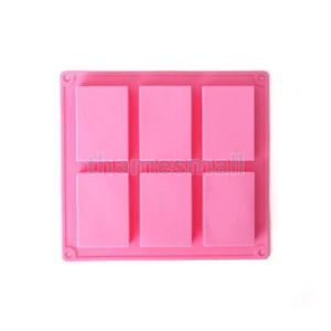 Home Silicone 6 Cavity Mini Loaf Bread Mold Tray Cake Baking Pan Party Food DIY