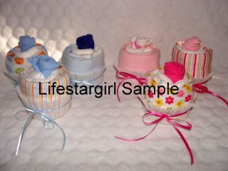 Onesie Diaper Baby Socks Cupcakes Cute Baby Shower Gift or Decorations