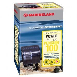 Marineland Penguin Power Aquarium Filter 10 to 20 Gallon 100 GPH Fish Tank