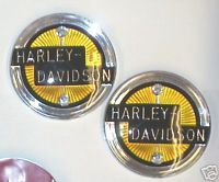 1958 Panhead Harley Davidson Gas Tank Emblems 61773 58T