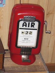 Vintage Eco Air Meter Pump Model 97 Gas Station Air Meter