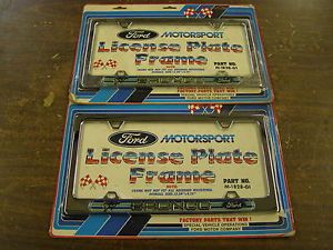 Ford Bronco License Plate Frame Pair Motorsport 1984 1985 1986 1987 1988