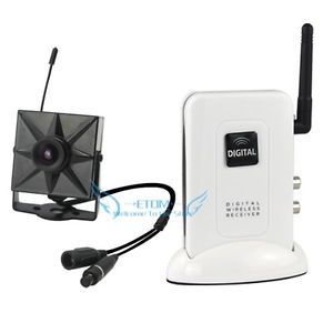 2 4G Digital Wireless Video Audio Mini Camera Receiver CCTV Home Security System