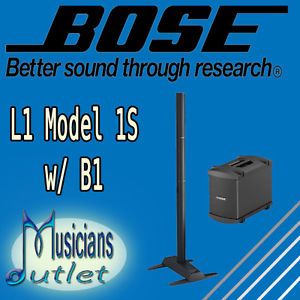 Bose L1 Model 1S Portable Sound System with B1 Bass Module Enclosure New