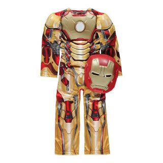 Marvel Iron Man 3 Light Up Boys Fancy Dress Outfit Costume New