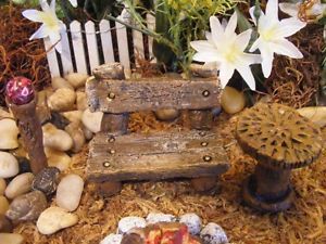 Miniature Fairy Gnome Furniture Garden Kit Gnome Planter Garden Decor