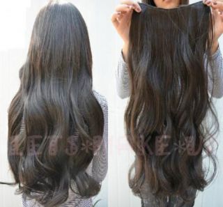Real Hot 22 24 26" Full Head Clip in Hair Extensions Synthetic Human Made Hair