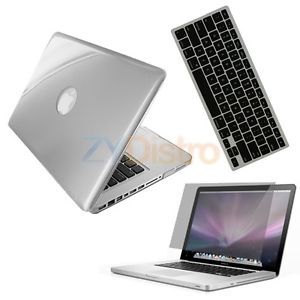 Clear Hard Case Screen Protector Black Keyboard Cover for MacBook Pro 13 Inch
