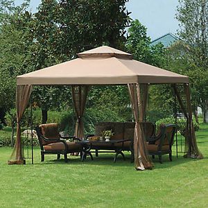 Big Lots Sunjoy 10 x 13 Gazebo Replacement Canopy on PopScreen