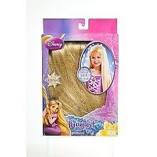 Disney Tangled Rapunzel 2 Feet Girls Child Wig Long Blond Hair Halloween Costume