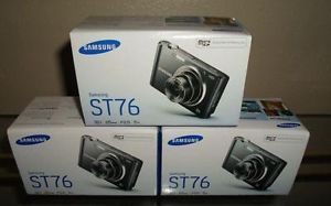 New Samsung Galaxy St ST76 16 1 Megapixel Panorama HD Video Black Digital Camera