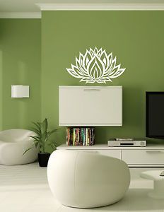 Wall Vinyl Decal Sticker Removable Decor Lotus Flower Yoga Meditatioan TK23