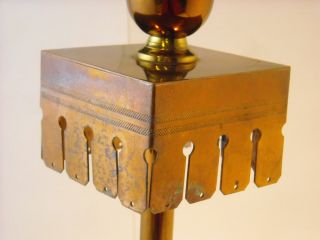 Tall Thin Metal Candle Holder Lamp Base