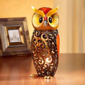 Figurine Electric Luminary Night Light Owl by Deco Flair Home Decor