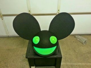 Green Lighting Mouse Mask Home Made  custom deadmau5 Head